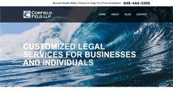 Desktop Screenshot of corfieldlaw.com